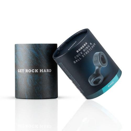 Boners Cock Ring And Ball Stretcher – Gray - Image 2