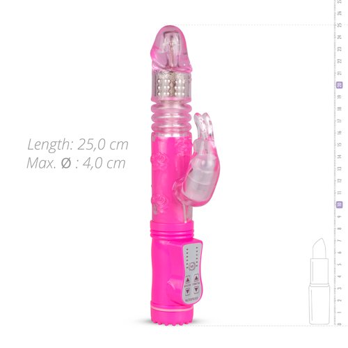 EasyToys Bumping Rabbit Vibrator – Pink - Image 6