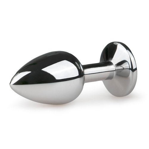 Metal butt plug with transparent diamond - Image 3