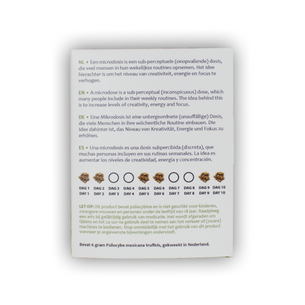 Microdosing pack – Magic truffels (6 x 1 gram Truffels) - Image 2