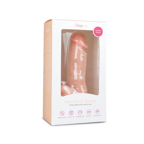 Realistic Dildo With Ball Sack – 17.5 cm - Image 2
