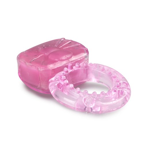 Stretchy Vibrating Cock Ring – Pink - Image 3