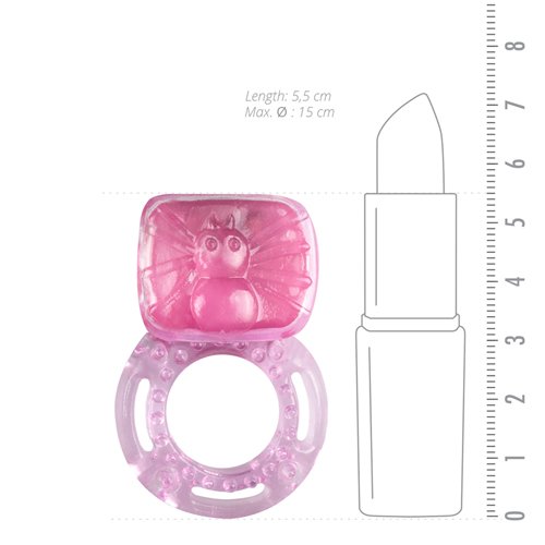 Stretchy Vibrating Cock Ring – Pink - Image 4