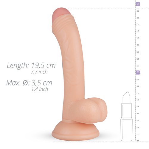 Vince Realistic Dildo With Ball Sack – 13.5 cm - Image 5